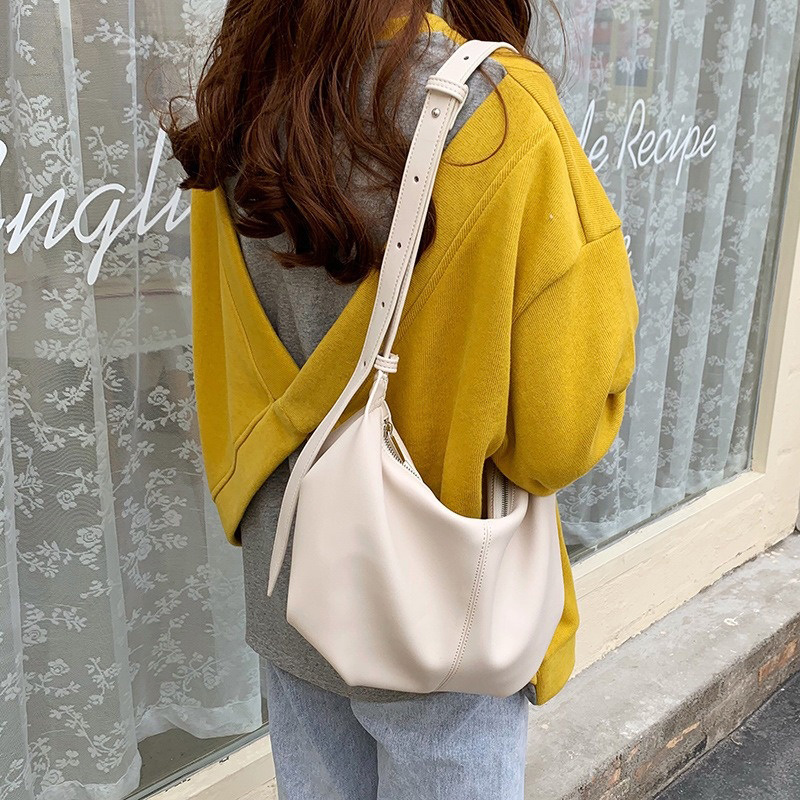 Luxury Bags That Are Affordable - Kadın Sadelik Büzgülü Dumpling Çanta Bayan