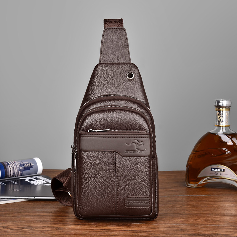 Luxury Bags For Men Brands - Lüks Marka Göğüs Paketi Deri askılı