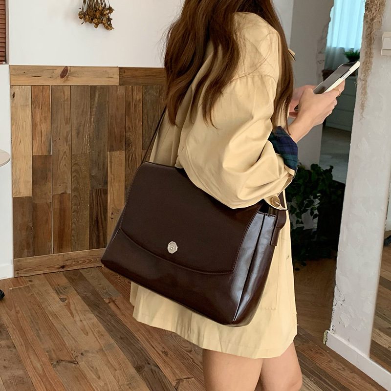 Luxury High Quality Bags - CGCBAG Vintage Lage kapasitesi askılı çanta