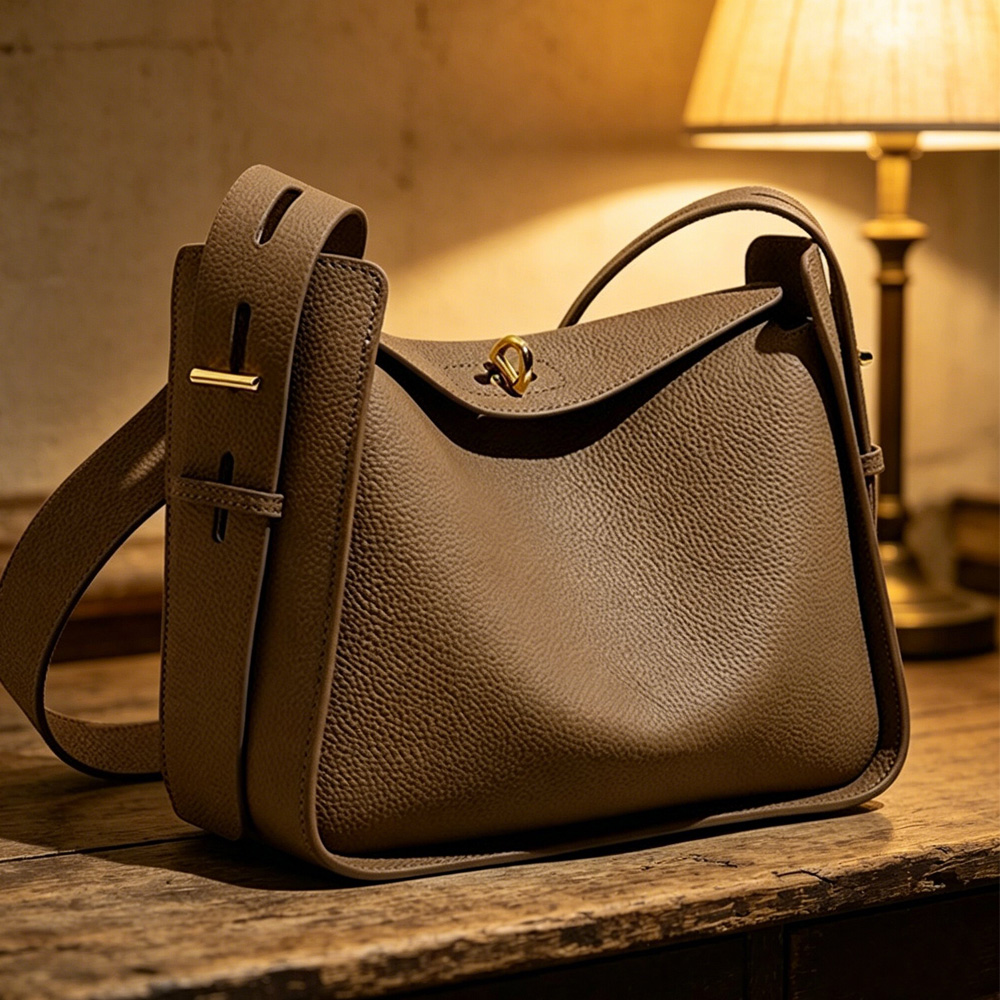 Luxury Bags On Sale - Kadın Hakiki Deri Geniş Omuz Askılı
