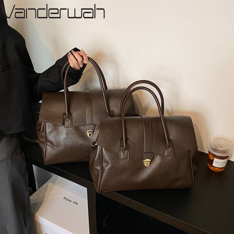 Luxury High Quality Bags - Lüks Büyük Kapasiteli Boston Kadın Omuz