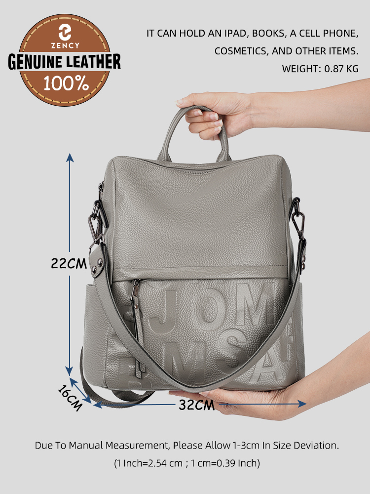 Zency Premium Hakiki Deri Çok  - Genuine Leather Backpack incelemesi ve fiyatı