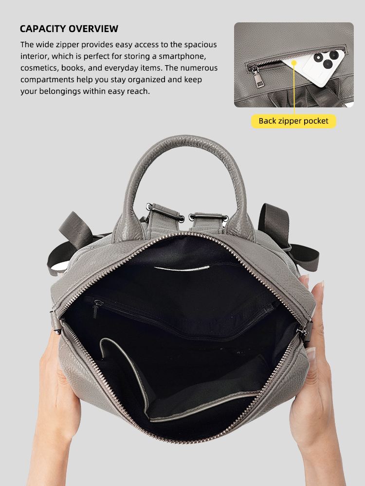 Zency Premium Hakiki Deri Çok  - Genuine Leather Backpack incelemesi ve fiyatı